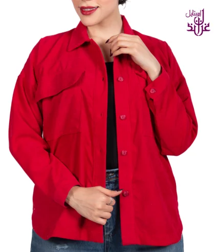 شومیز مخمل کبریتی مدل RIB