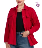 شومیز مخمل کبریتی مدل RIB - Image 2