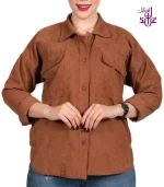 شومیز مخمل کبریتی مدل RIB - Image 11