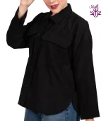 شومیز مخمل کبریتی مدل RIB - Image 7