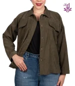 شومیز مخمل کبریتی مدل RIB - Image 8