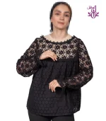 شومیز گیپور مدل Taniya - Image 9