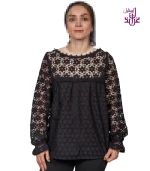 شومیز گیپور مدل Taniya - Image 12
