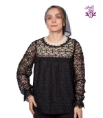 شومیز گیپور مدل Taniya - Image 13