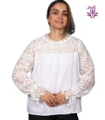 شومیز گیپور مدل Taniya - Image 25