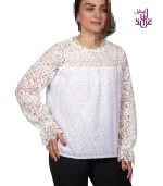 شومیز گیپور مدل Taniya - Image 26