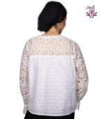 شومیز گیپور مدل Taniya - Image 28