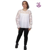 شومیز گیپور مدل Taniya - Image 34