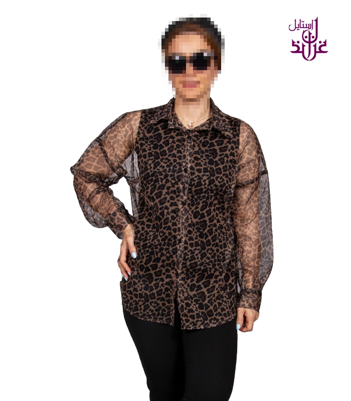 1121 شومیز پلنگی مدل Leopa - Image 1